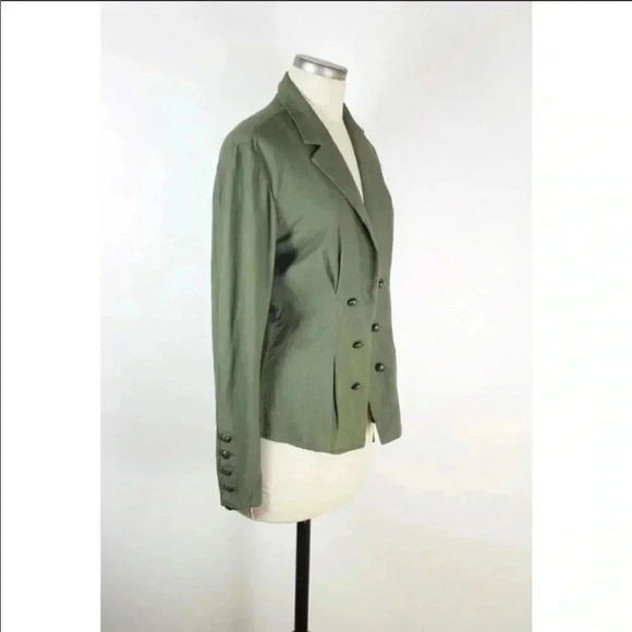 Free People Olive Military Jacket Sz S EUC​​ - Picture 5 of 7